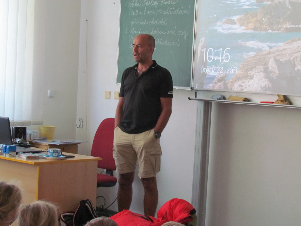 Projektový den s horolezcem Radkem Jarošem